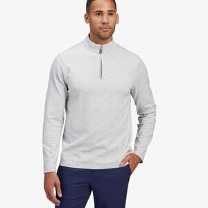 Mizzen+Main White Heather ProFlex Quarter Zip